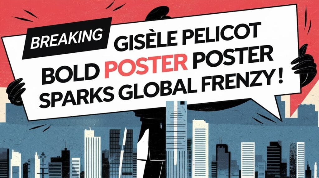 Gisèle Pelicot Bold Poster