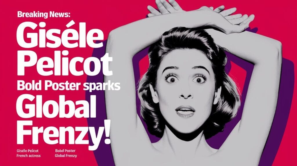 Gisèle Pelicot Bold Poster