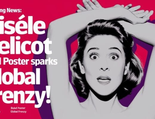 Gisèle Pelicot Bold Poster