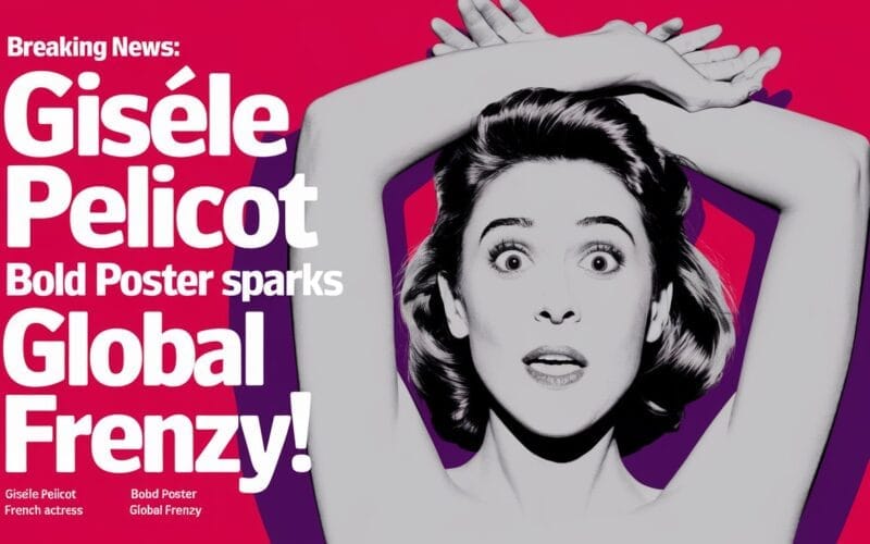 Gisèle Pelicot Bold Poster